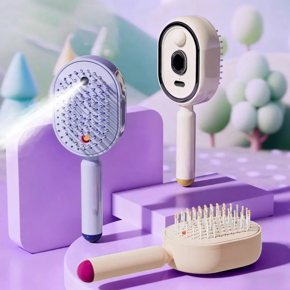 Steam Hair Brush – 2-in-1 Misting & Massage Comb